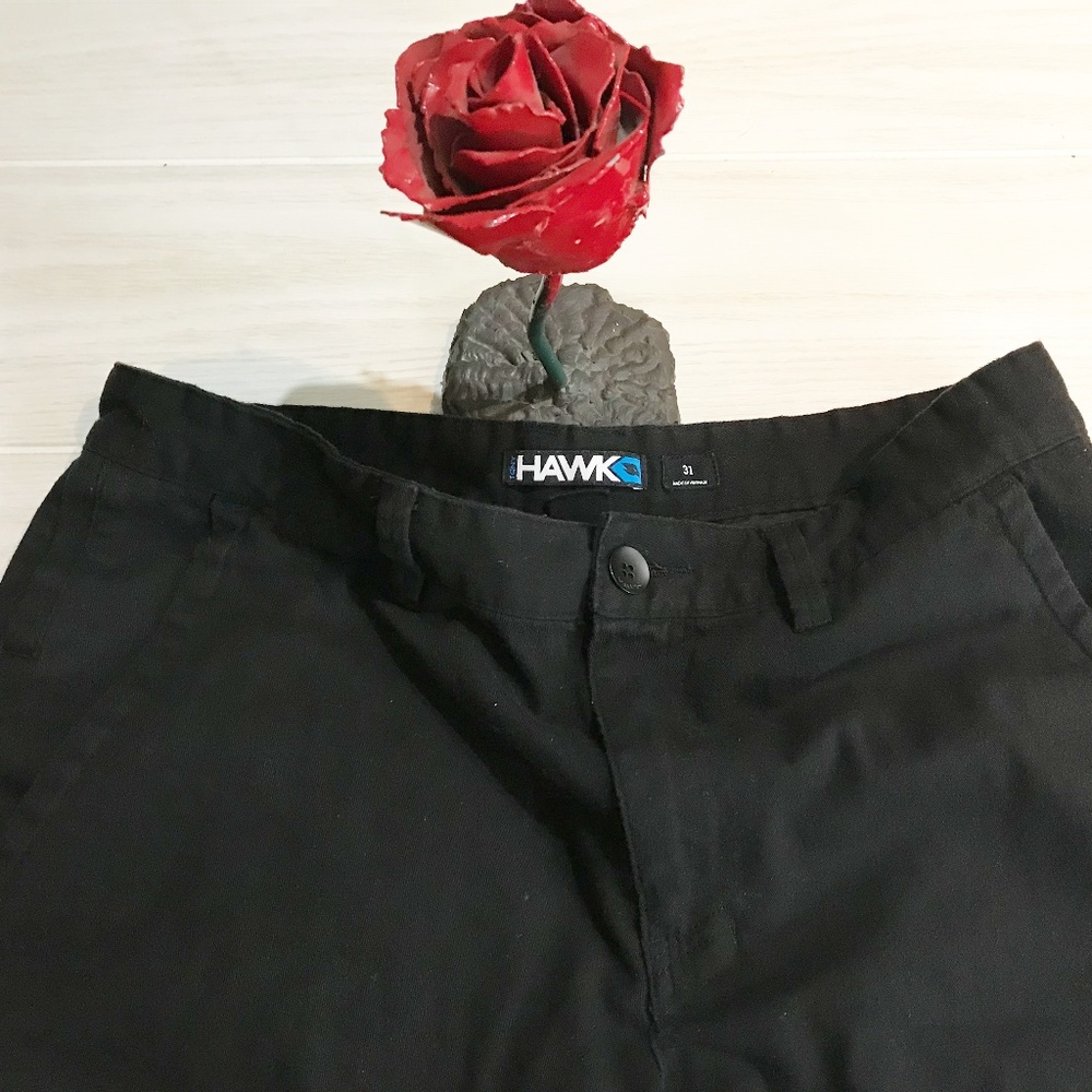 Tony Hawk black Skater Shorts Cotton Spandex 31 - Picture 6 of 6